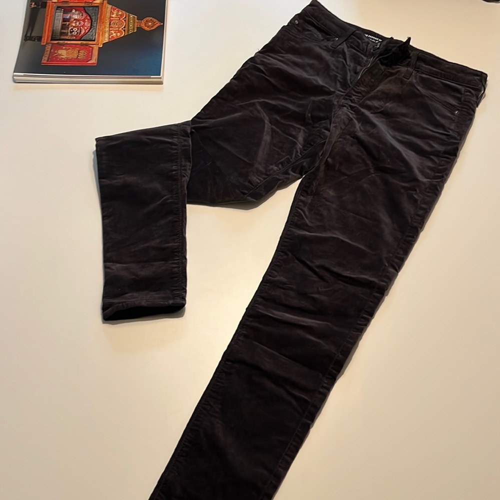 AG Farrah high-rise skinny velvet
